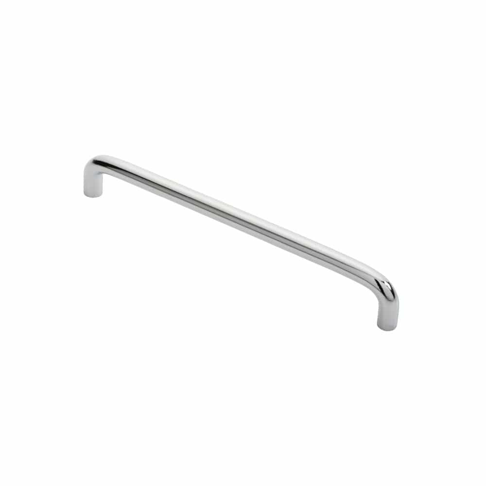Finger Tip Design Cabinet Hardware Polished Chrome / Cabinet Pull Handles / 192mm c/c FTD - D Handle 192mm - Polished Chrome
