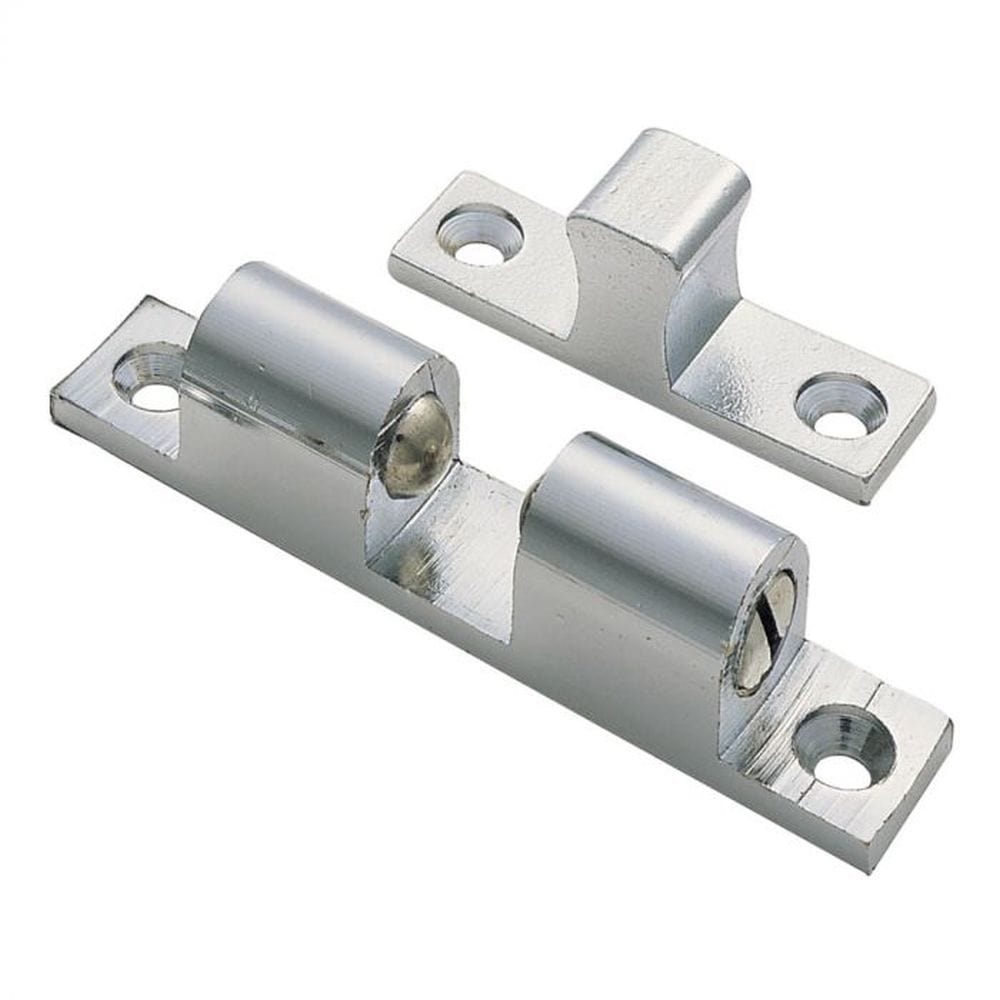 Finger Tip Design Cabinet Hardware Satin Chrome / Double Ball Catch FTD - Double Ball Catch - Satin Chrome
