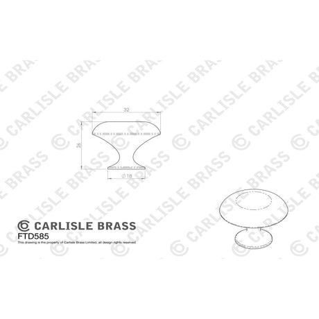 Finger Tip Design Cabinet Hardware Antique Steel / Cabinet Knobs / 32mm Dia. FTD - Hammered Finish Knob 32mm - Antique Steel
