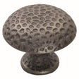 Finger Tip Design Cabinet Hardware Antique Steel / Cabinet Knobs / 38mm Dia. FTD - Hammered Finish Knob 38mm - Antique Steel