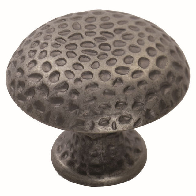 Finger Tip Design Cabinet Hardware Antique Steel / Cabinet Knobs / 38mm Dia. FTD - Hammered Finish Knob 38mm - Antique Steel