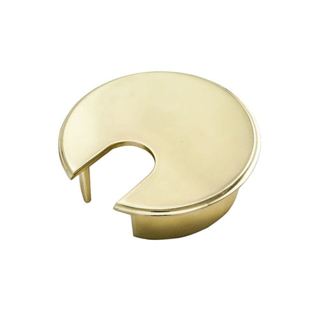 Finger Tip Design Cabinet Hardware Electro Brass / Cabinet Pull Handles FTD - Heavy Pattern Cable Tidy - Electro Brassed