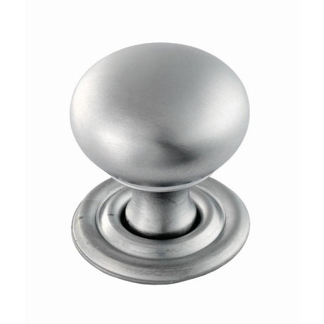 Finger Tip Design Cabinet Hardware Satin Chrome / Cabinet Knobs / 32mm Dia. FTD - Hollow Victorian Knob 32mm - Satin Chrome