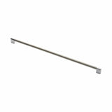 Finger Tip Design Cabinet Hardware Satin Nickel/Polished Chrome / Cabinet Pull Handles / 76mm c/c FTD - Keyhole Handle 576mm - Satin Nickel/Polished Chrome