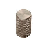 Finger Tip Design Cabinet Hardware Satin Nickel / Cabinet Knobs / 18mm Dia. FTD - Knurled Knob - Satin Nickel