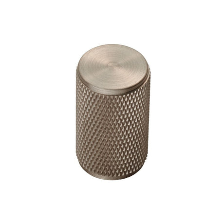 Finger Tip Design Cabinet Hardware Satin Nickel / Cabinet Knobs / 18mm Dia. FTD - Knurled Knob - Satin Nickel