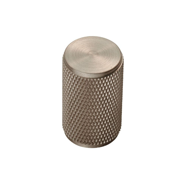 Finger Tip Design Cabinet Hardware Satin Nickel / Cabinet Knobs / 18mm Dia. FTD - Knurled Knob - Satin Nickel