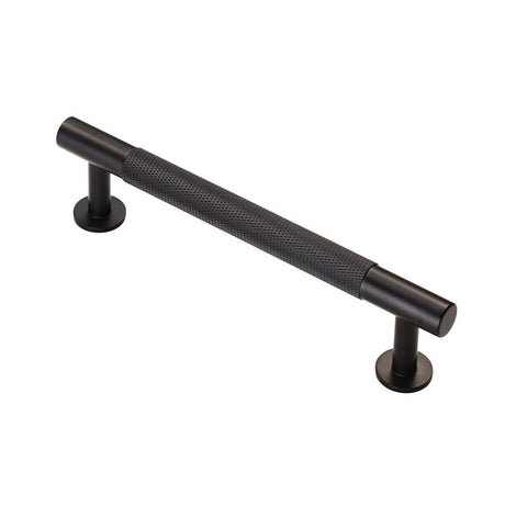 Finger Tip Design Cabinet Hardware Matt Black / Cabinet Pull Handles / 128mm c/c FTD - Knurled Pull Handle 128mm c/c - Matt Black