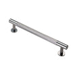 Finger Tip Design Cabinet Hardware Polished Chrome / Cabinet Pull Handles / 160mm c/c FTD - Knurled Pull Handle 160mm c/c - Polished Chrome