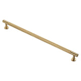 Finger Tip Design Cabinet Hardware Satin Brass / Cabinet Pull Handles / 320mm c/c FTD - Knurled Pull Handle 320mm c/c - Satin Brass