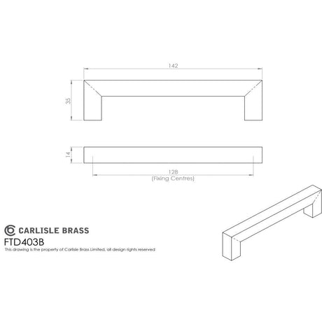 Finger Tip Design Cabinet Hardware Satin Stainless Steel / Cabinet Pull Handles / 128mm c/c FTD - Linear Handle 128mm C/C - Satin Stainless Steel
