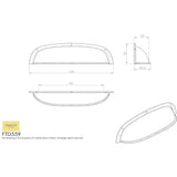 Finger Tip Design Cabinet Hardware Satin Nickel / Cabinet Cup Pulls FTD - Modern Shaker Cup Pull 96mm - Satin Nickel