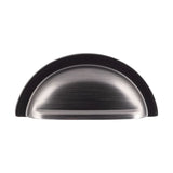 Finger Tip Design Cabinet Hardware Gun Metal / Cabinet Cup Pulls FTD - Oxford Cup Pull 76mm - Gun Metal
