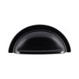 Finger Tip Design Cabinet Hardware Matt Black / Cabinet Cup Pulls FTD - Oxford Cup Pull 76mm - Matt Black
