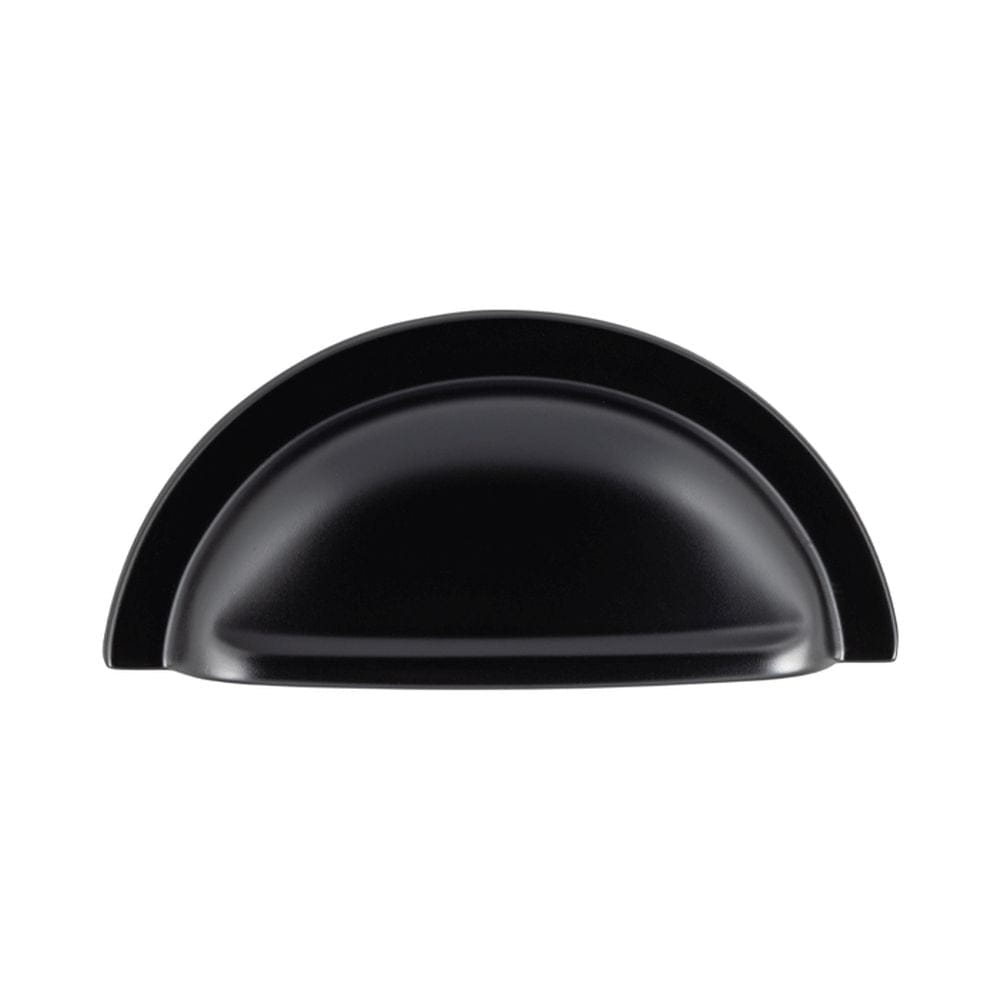 Finger Tip Design Cabinet Hardware Matt Black / Cabinet Cup Pulls FTD - Oxford Cup Pull 76mm - Matt Black