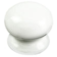 Finger Tip Design Cabinet Hardware Porcelain White / Cabinet Knobs / 45mm Dia. FTD - Porcelain Knob 45mm - Porcelain White