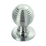 Finger Tip Design Cabinet Hardware Polished Chrome / Cabinet Knobs / 23mm Dia. FTD - Queen Anne Knob 23mm - Polished Chrome