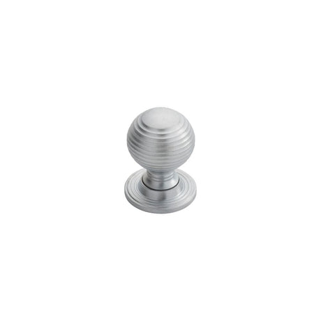 Finger Tip Design Cabinet Hardware Satin Chrome / Cabinet Knobs / 28mm Dia. FTD - Queen Anne Knob 28mm - Satin Chrome