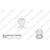 Finger Tip Design Cabinet Hardware Matt Black / Cabinet Knobs / 35mm Dia. FTD - Queen Anne Knob 35mm - Matt Black