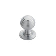 Finger Tip Design Cabinet Hardware Satin Chrome / Cabinet Knobs / 35mm Dia. FTD - Queen Anne Knob 35mm - Satin Chrome