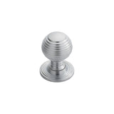 Finger Tip Design Cabinet Hardware Satin Chrome / Cabinet Knobs / 35mm Dia. FTD - Queen Anne Knob 35mm - Satin Chrome