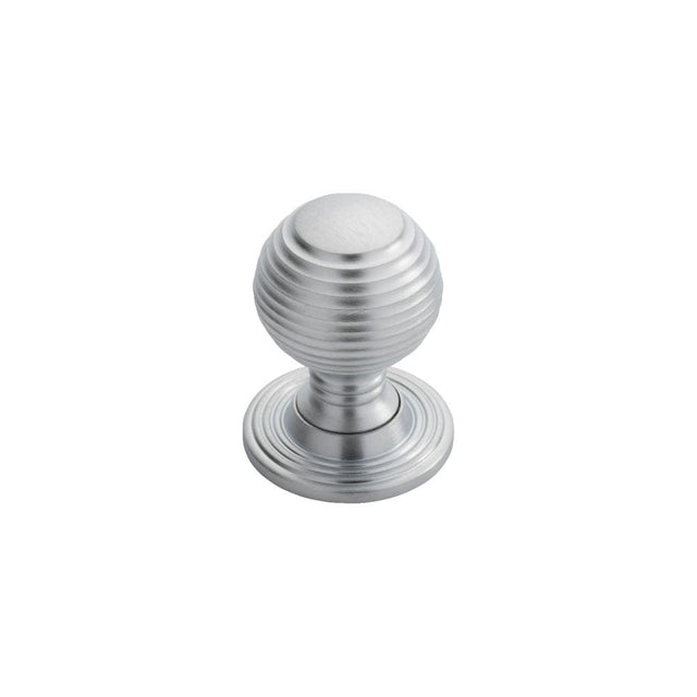 Finger Tip Design Cabinet Hardware Satin Chrome / Cabinet Knobs / 35mm Dia. FTD - Queen Anne Knob 35mm - Satin Chrome