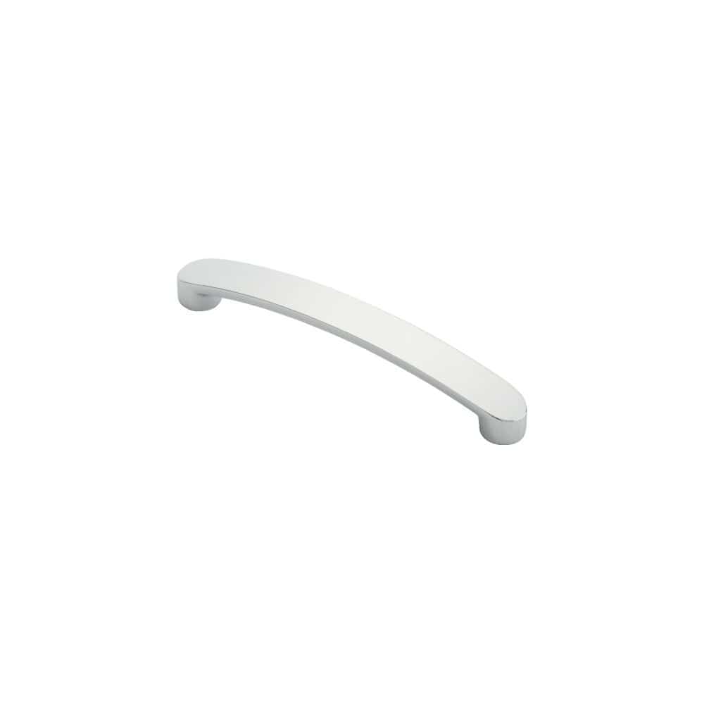 Finger Tip Design Cabinet Hardware Polished Chrome / Cabinet Pull Handles / 128mm c/c FTD - Radius End Flat Bow Handle 128mm - Polished Chrome