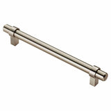 Finger Tip Design Cabinet Hardware Satin Nickel / Cabinet Pull Handles / 160mm c/c FTD - Rail Handle 160mm - Satin Nickel