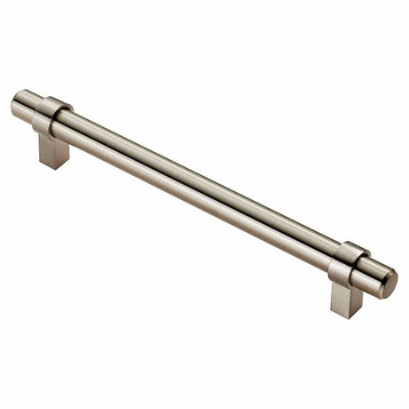 Finger Tip Design Cabinet Hardware Satin Nickel / Cabinet Pull Handles / 160mm c/c FTD - Rail Handle 160mm - Satin Nickel