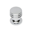 Finger Tip Design Cabinet Hardware Polished Chrome / Cabinet Knobs FTD - Ringed Knob - Polished Chrome