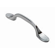 Finger Tip Design Cabinet Hardware Polished Chrome / Cabinet Pull Handles / 76mm c/c FTD - Shaker Style Handle 76mm - Polished Chrome