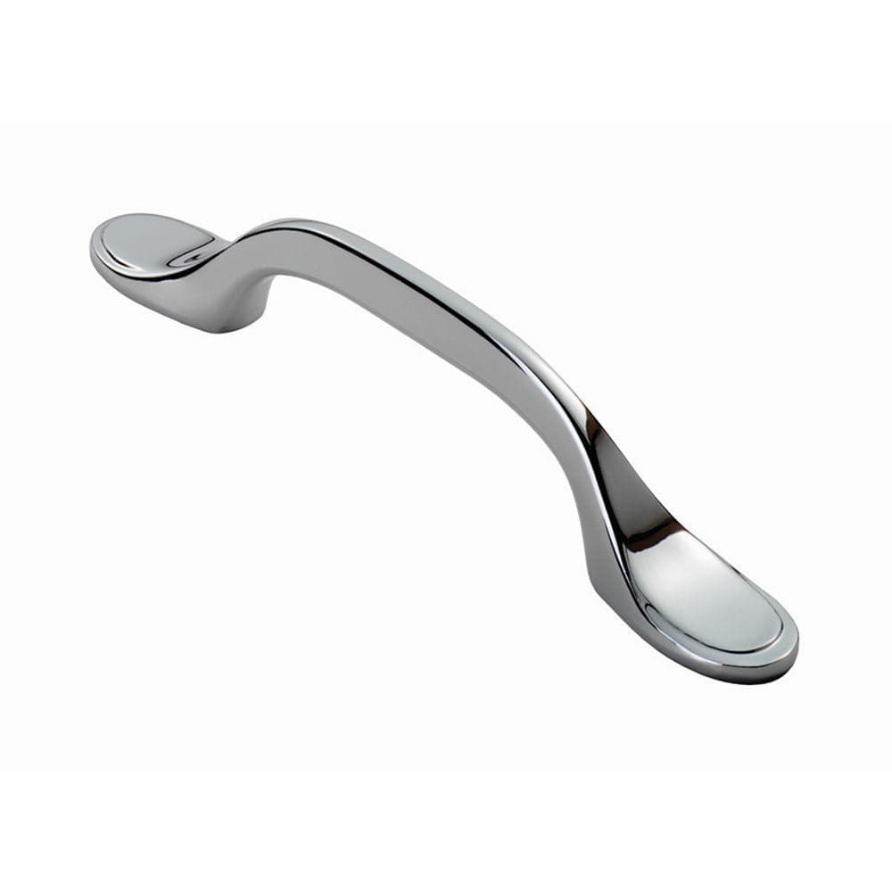 Finger Tip Design Cabinet Hardware Polished Chrome / Cabinet Pull Handles / 76mm c/c FTD - Shaker Style Handle 76mm - Polished Chrome