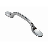 Finger Tip Design Cabinet Hardware Polished Chrome / Cabinet Pull Handles / 76mm c/c FTD - Shaker Style Handle 76mm - Polished Chrome