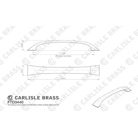 Finger Tip Design Cabinet Hardware Satin Nickel / Cabinet Pull Handles FTD - Solo Handle - Satin Nickel