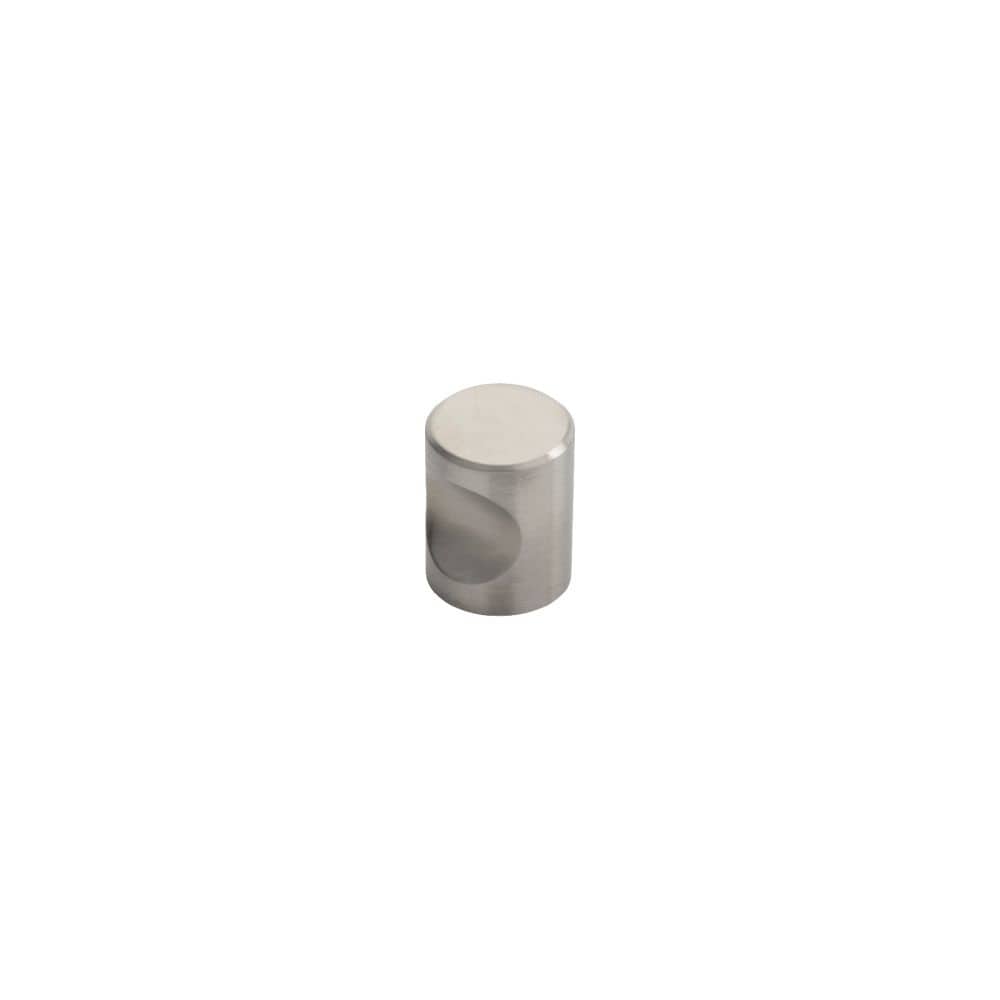 Finger Tip Design Cabinet Hardware Satin Stainless Steel / Cabinet Knobs / 20mm Dia. FTD - Stainless Steel Cylindrical Knob 20mm - Stainless Steel