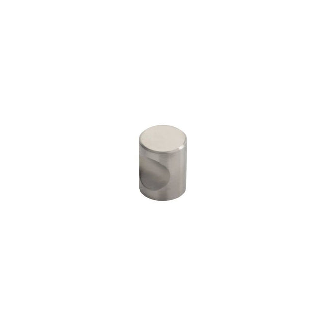 Finger Tip Design Cabinet Hardware Satin Stainless Steel / Cabinet Knobs / 20mm Dia. FTD - Stainless Steel Cylindrical Knob 20mm - Stainless Steel