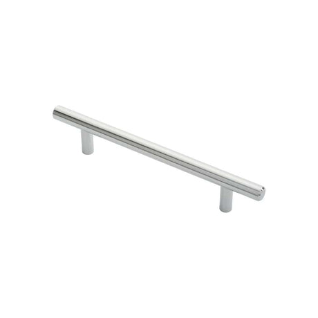 Finger Tip Design Cabinet Hardware Polished Chrome / Cabinet Pull Handles / 128mm c/c FTD - Steel T-Bar Handle 128mm - Polished Chrome