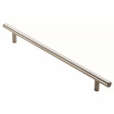 Finger Tip Design Cabinet Hardware Satin Nickel / Cabinet Pull Handles / 76mm c/c FTD - Steel T-Bar Handle 768mm - Satin Nickel