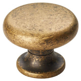 Finger Tip Design Cabinet Hardware Antique Brass / Cabinet Knobs / 35mm Dia. FTD - Temperance Knob 35mm - Antique Brass