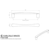 Finger Tip Design Cabinet Hardware Polished Chrome / Cabinet Pull Handles / 160mm c/c FTD - Venturi D Handle 160mm - Polished Chrome