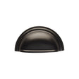 Finger Tip Design Cabinet Hardware Matt Black / Cabinet Cup Pulls FTD - Victorian Cup Pull - Matt Black
