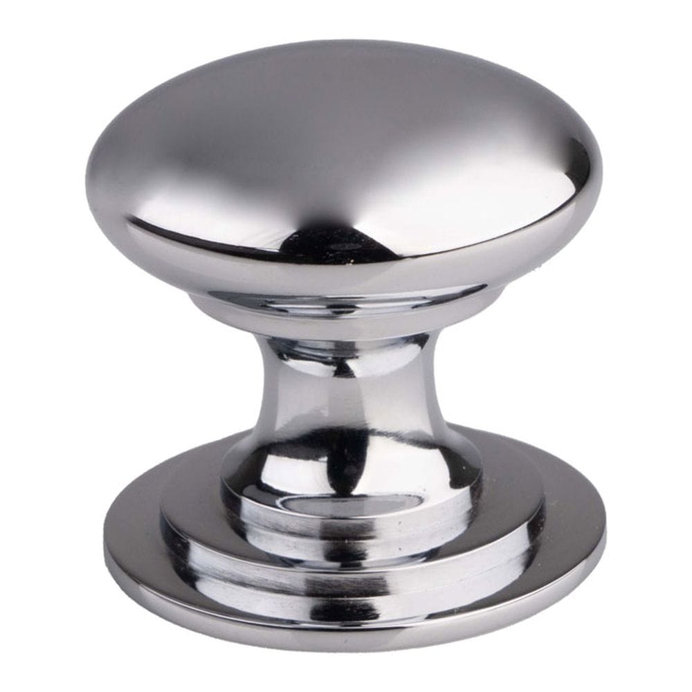 Finger Tip Design Cabinet Hardware Polished Chrome / Cabinet Knobs / 25mm Dia. FTD - Victorian Cupboard Knob 25mm - Polished Chrome