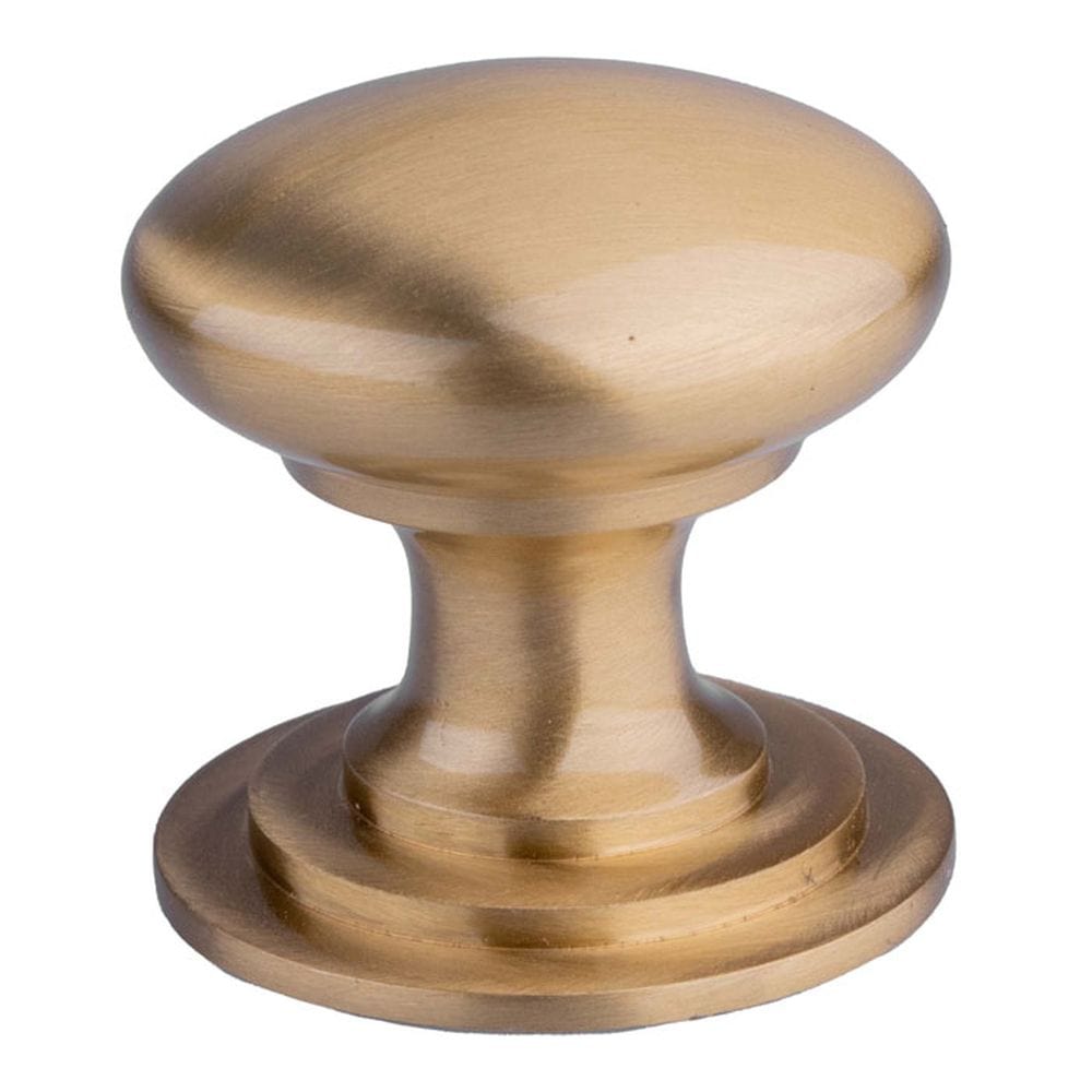 Finger Tip Design Cabinet Hardware Satin Brass / Cabinet Knobs / 32mm Dia. FTD - Victorian Cupboard Knob 32mm - Satin Brass
