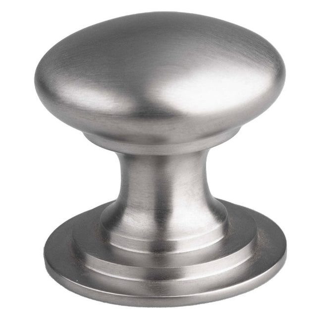 Finger Tip Design Cabinet Hardware Satin Nickel / Cabinet Knobs / 32mm Dia. FTD - Victorian Cupboard Knob 32mm Satin Nickel - Satin Nickel