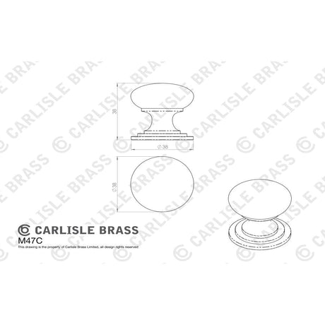 Finger Tip Design Cabinet Hardware Matt Black / Cabinet Knobs / 38mm Dia. FTD - Victorian Cupboard Knob 38mm - Matt Black