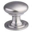 Finger Tip Design Cabinet Hardware Satin Chrome / Cabinet Knobs / 38mm Dia. FTD - Victorian Cupboard Knob 38mm - Satin Chrome