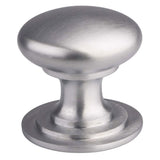 Finger Tip Design Cabinet Hardware Satin Chrome / Cabinet Knobs / 38mm Dia. FTD - Victorian Cupboard Knob 38mm - Satin Chrome