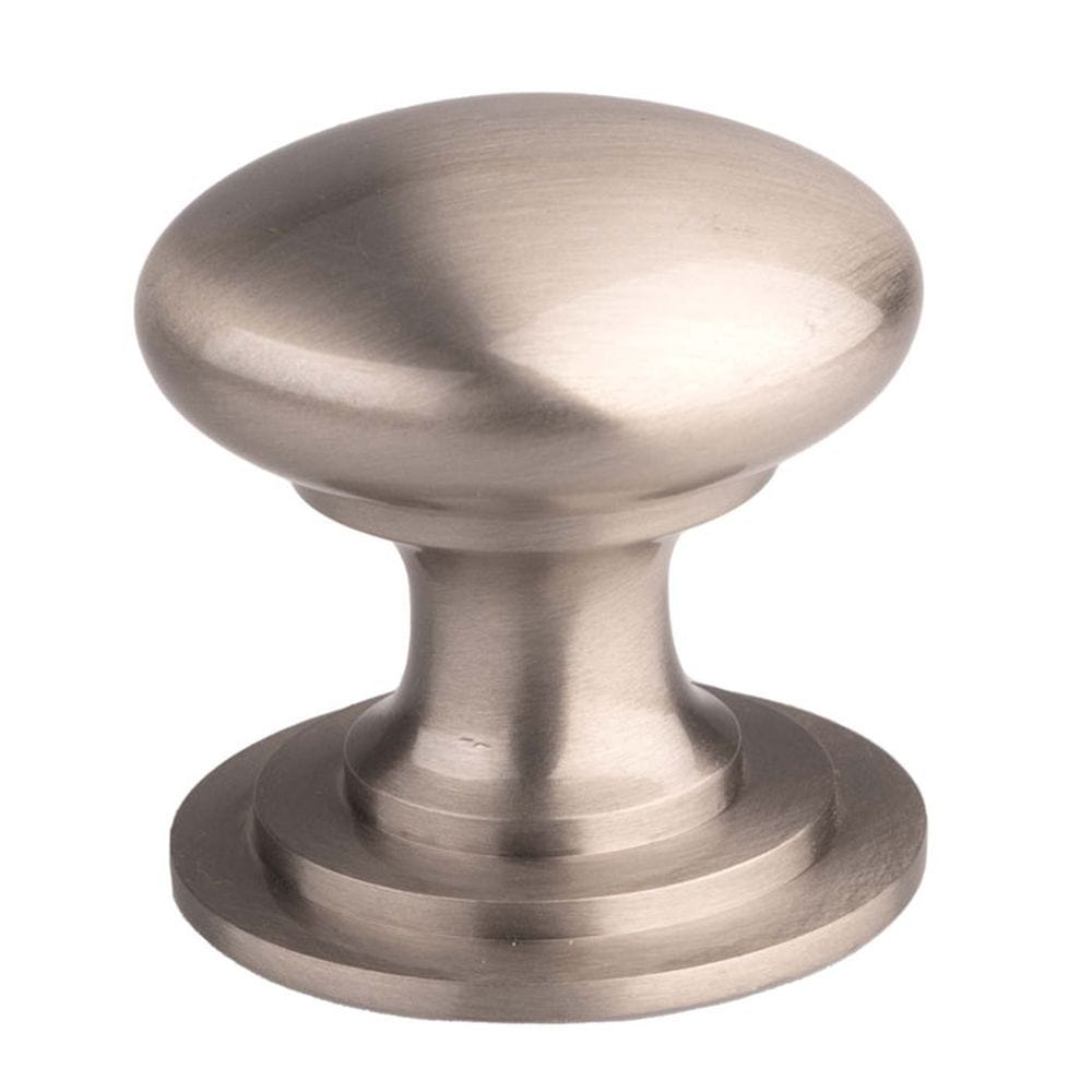 Finger Tip Design Cabinet Hardware Stainless Steel Effect / Cabinet Knobs / 38mm Dia. FTD - Victorian Cupboard Knob 38mm Stainless Steel Effect - Stainless Steel Effe