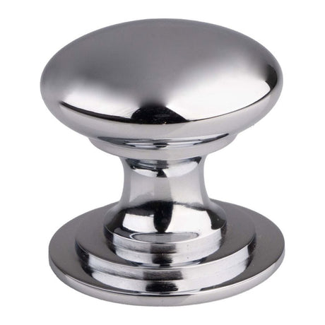 Finger Tip Design Cabinet Hardware Polished Chrome / Cabinet Knobs / 42mm Dia. FTD - Victorian Cupboard Knob 42mm - Polished Chrome