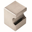 This is an image of a FTD - Square Knob 22mm - Satin Nickel that is availble to order from Trade Door Handles in Kendal.